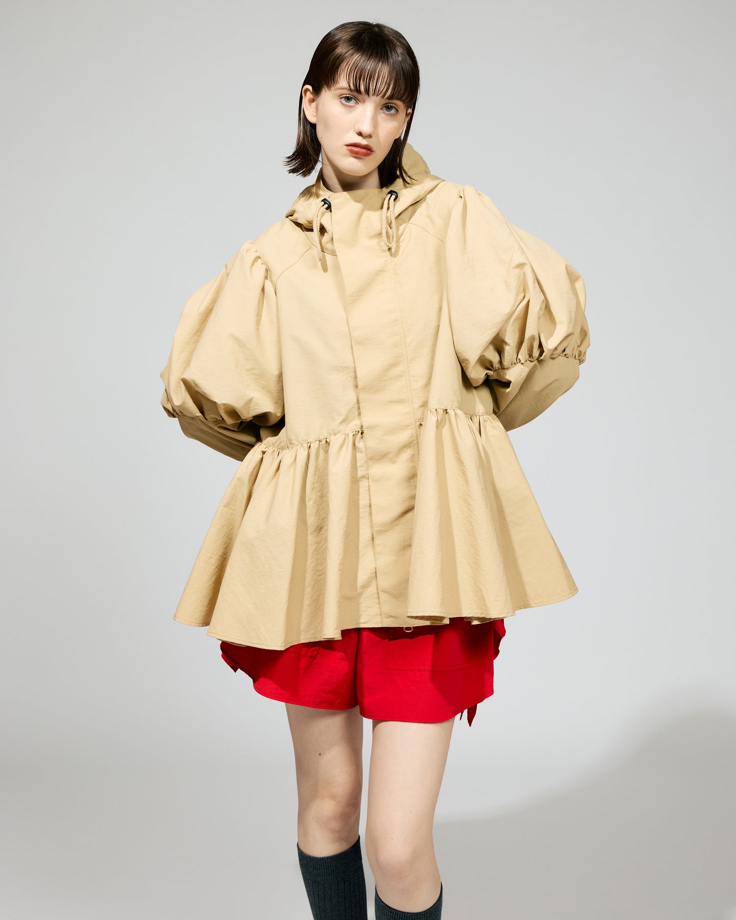 PRE ORDER / POWER SHOULDER MOUNTAIN PARKA (BEIGE)