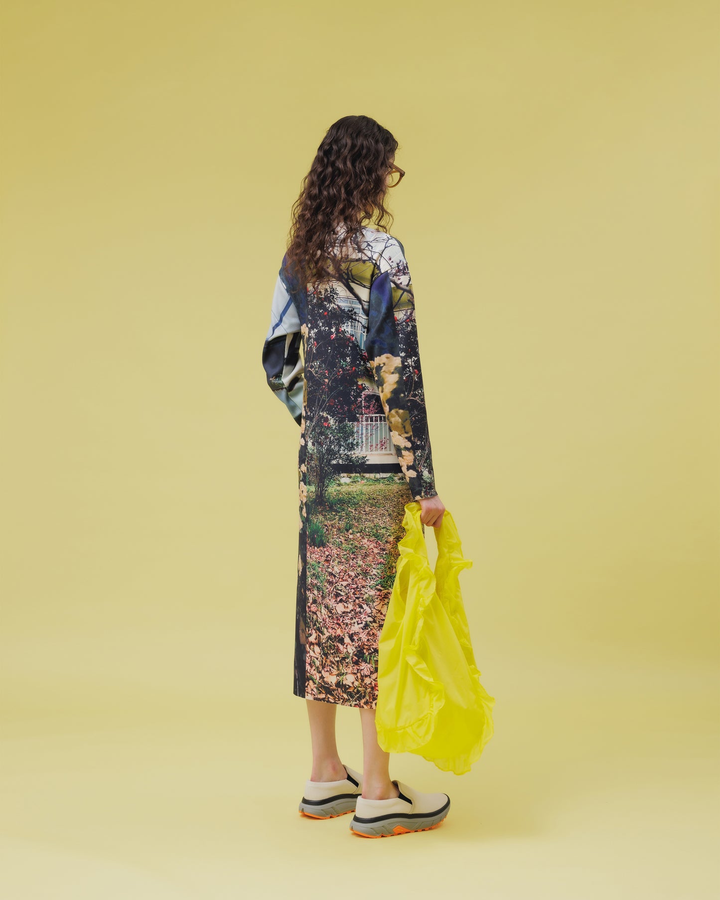 NON TOKYO /   FRILL ECO BAG (L / YELLOW)