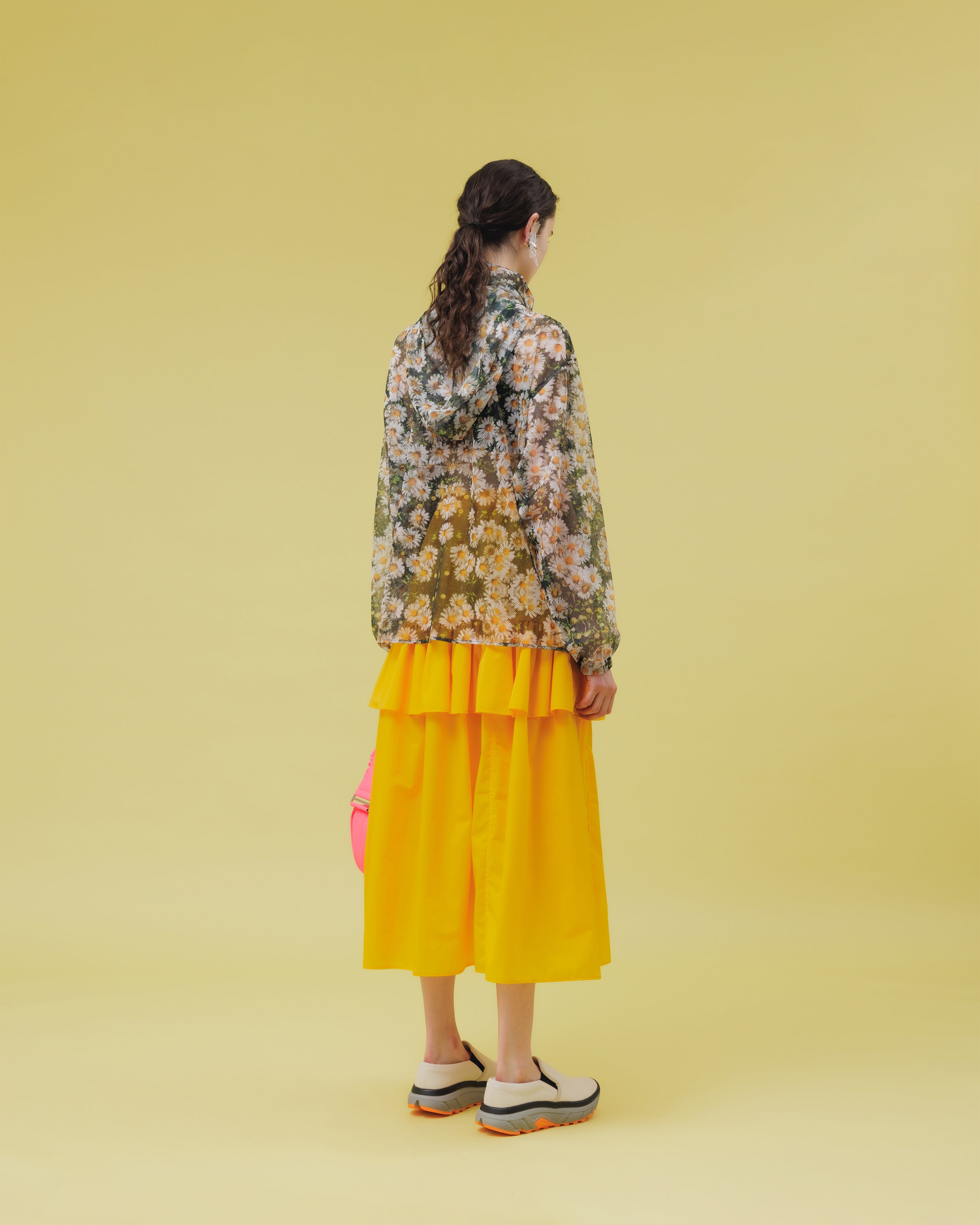 NON TOKYO / NYLON FRILL SKIRT (YELLOW)