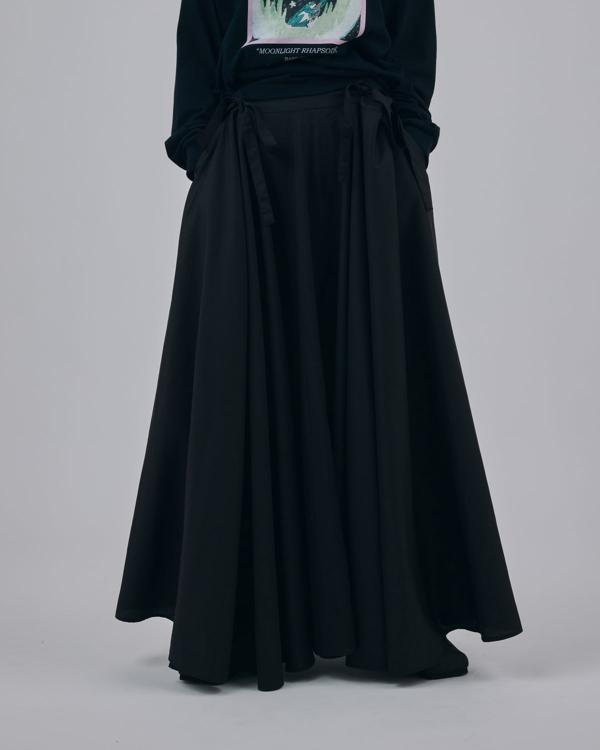 RIBBON SKIRT (BLACK)