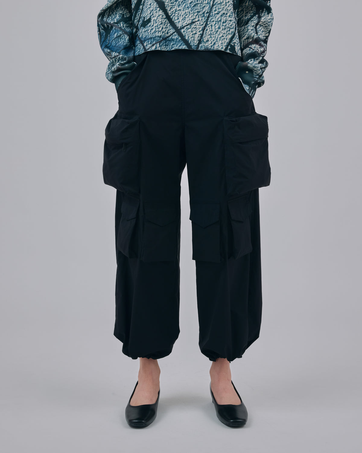 RIPSTOP CARGO PANTS (BLACK)