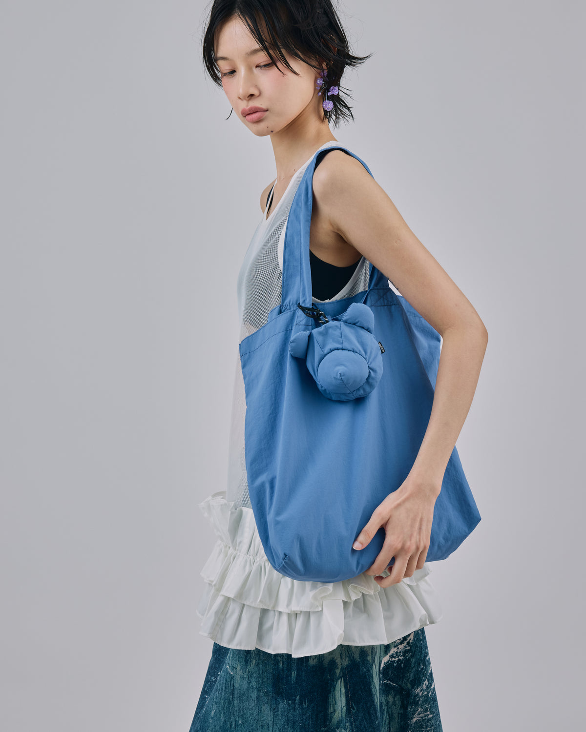 BEAR ECO BAG (BLUE)