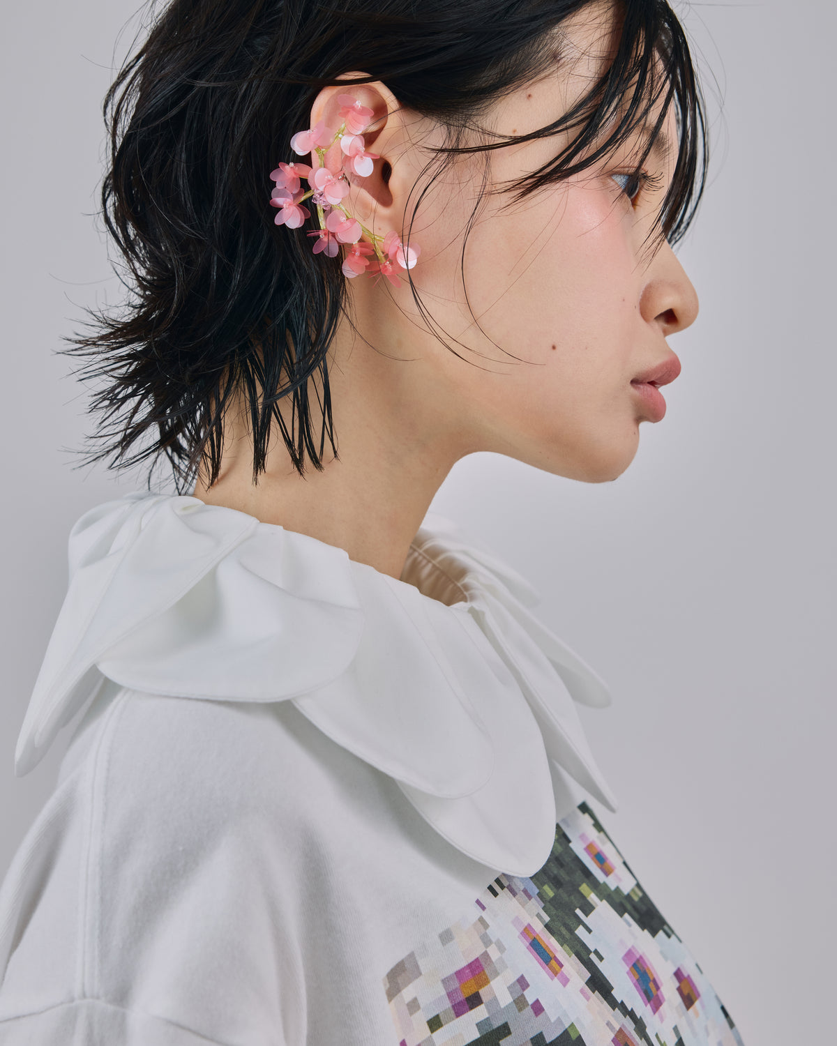BLOOMING EAR CUFF (PINK)