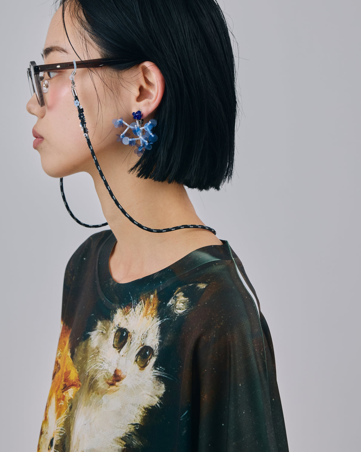 SEQUIN FLOWER GLASSES CODE (BLACK)