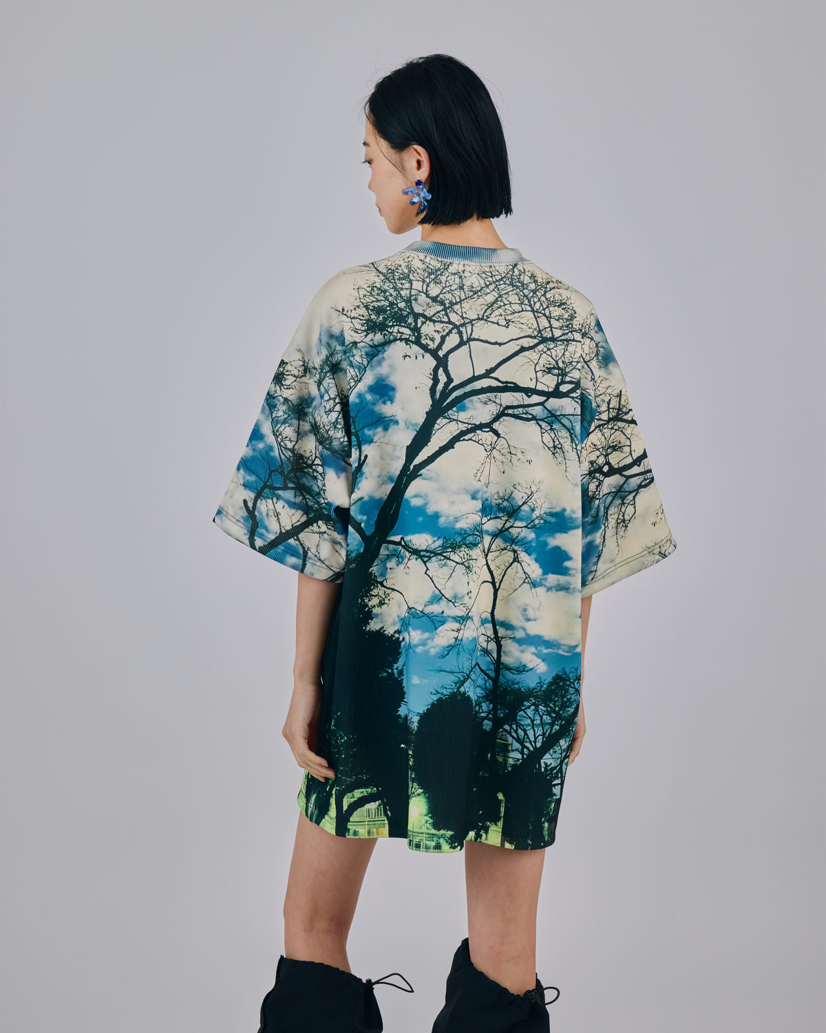 PRINT RIB BIG T-SHIRTS (PARK)