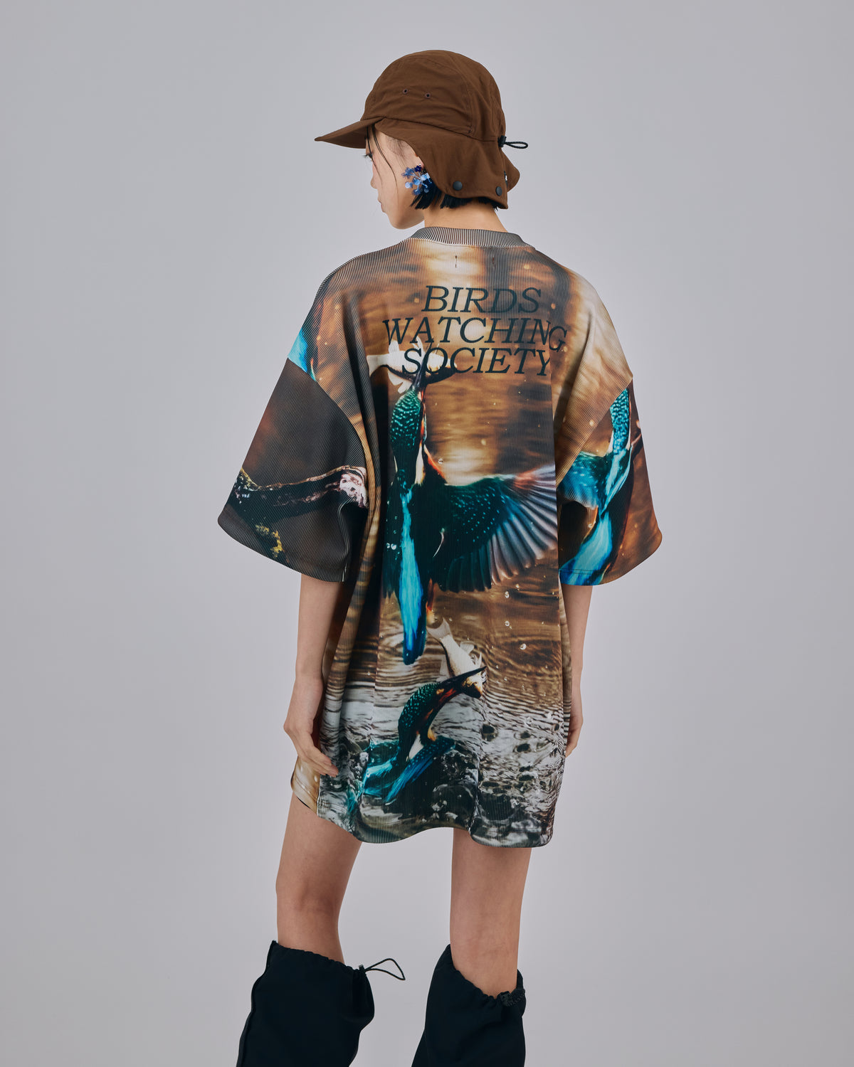 PRINT RIB BIG T-SHIRTS (BIRD)