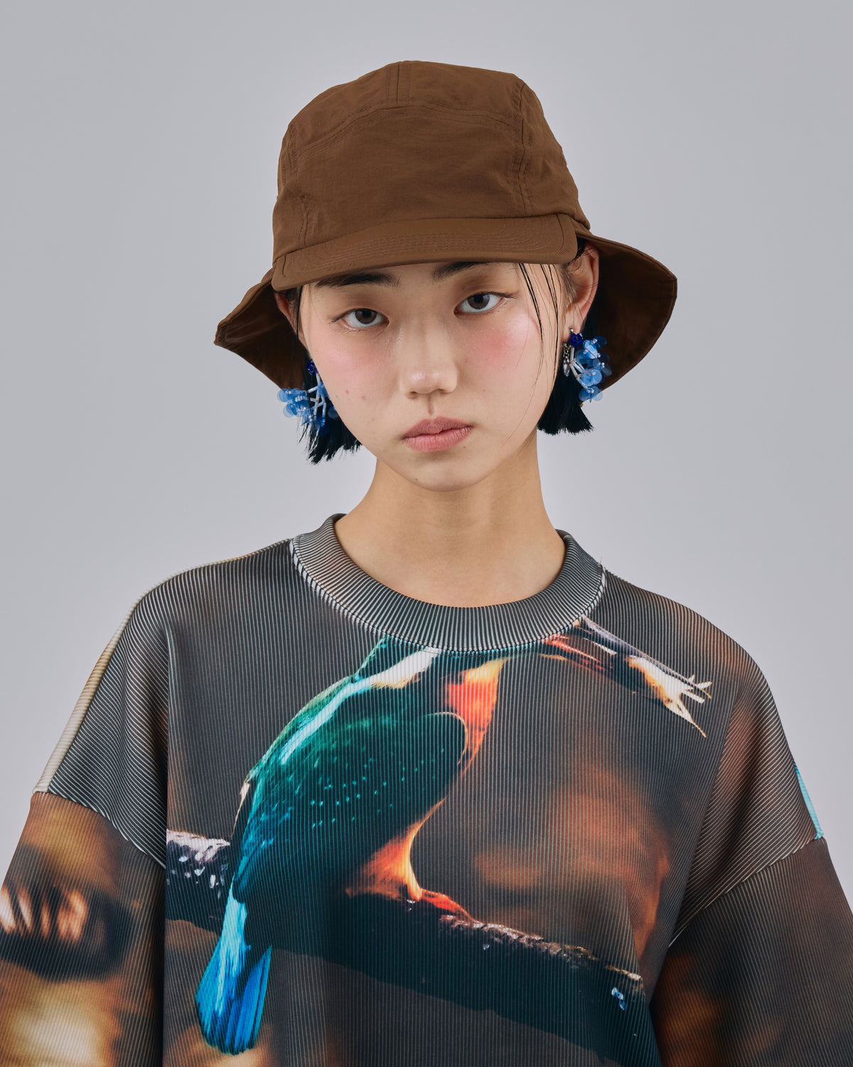 2WAY SUN SHADE CAP (BROWN)