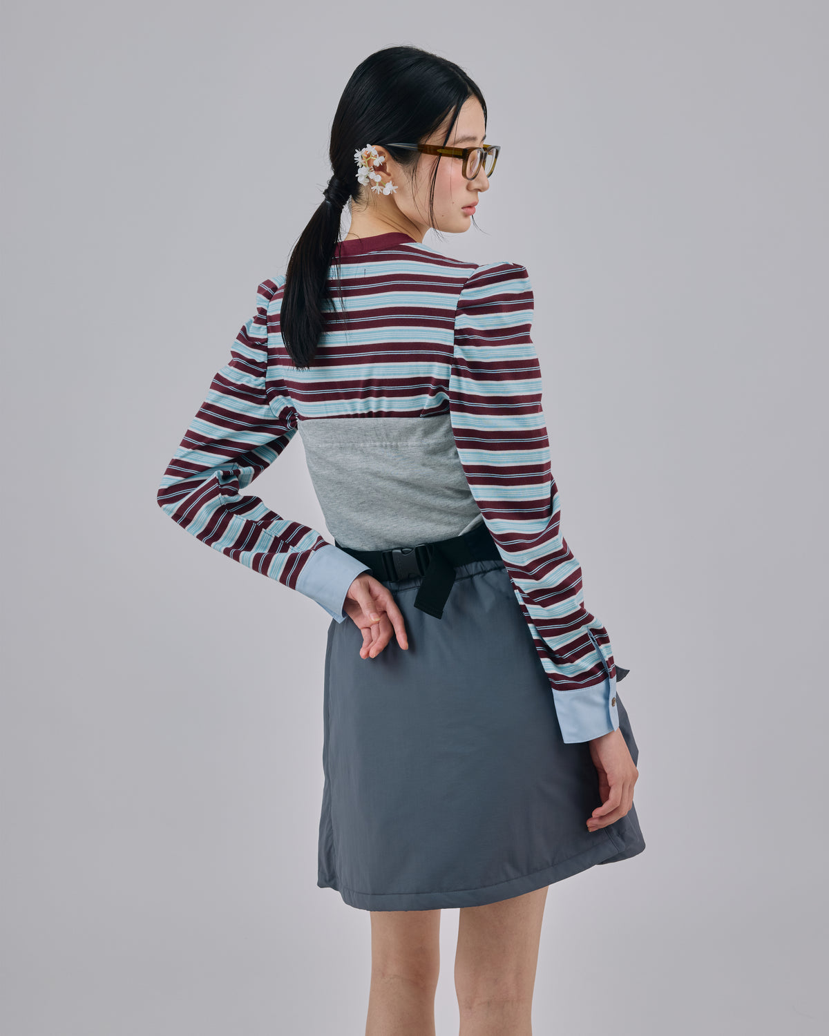 CUSHION MINI SKIRT (GRAY)