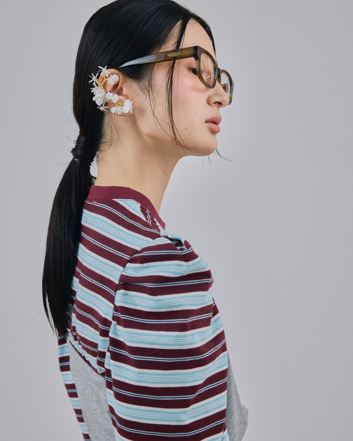 BLOOMING EAR CUFF (WHITE)
