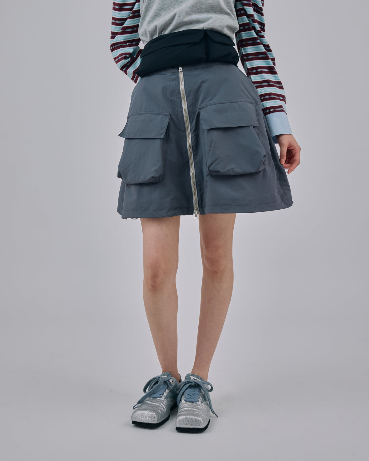 CUSHION MINI SKIRT (GRAY)
