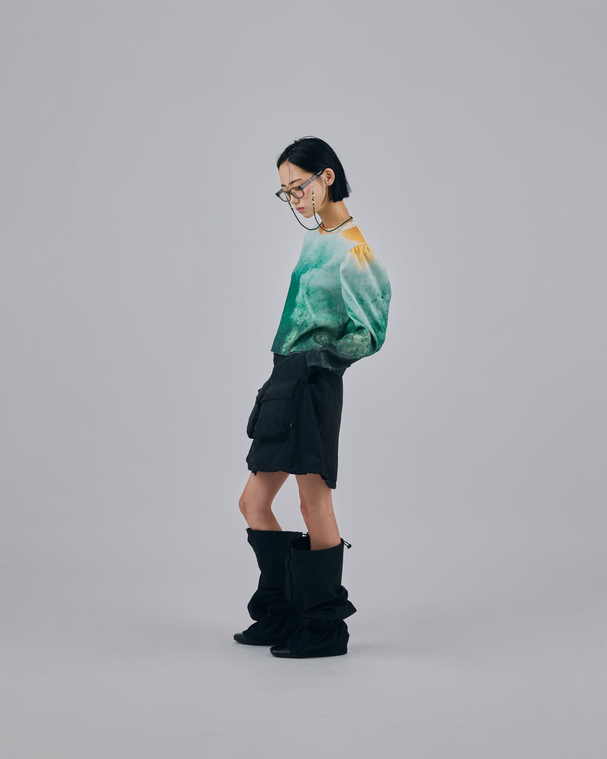 CUSHION MINI SKIRT (BLACK)