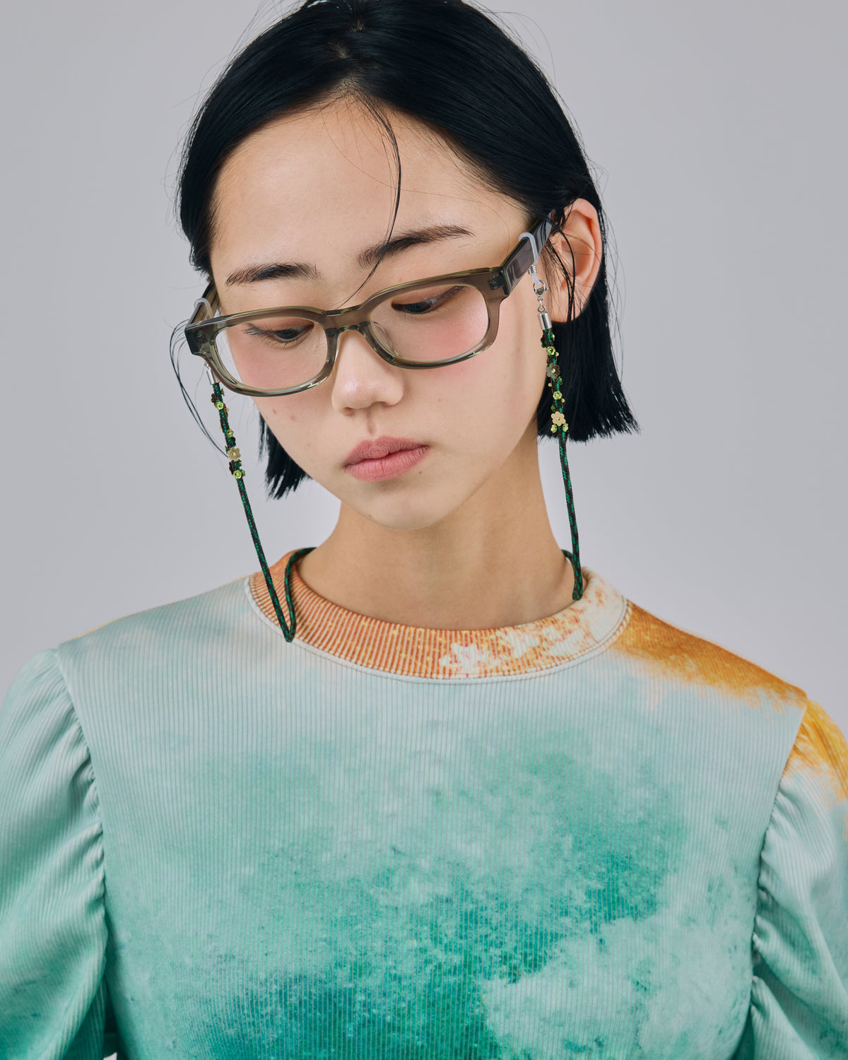 SEQUIN FLOWER GLASSES CODE (BROWN)