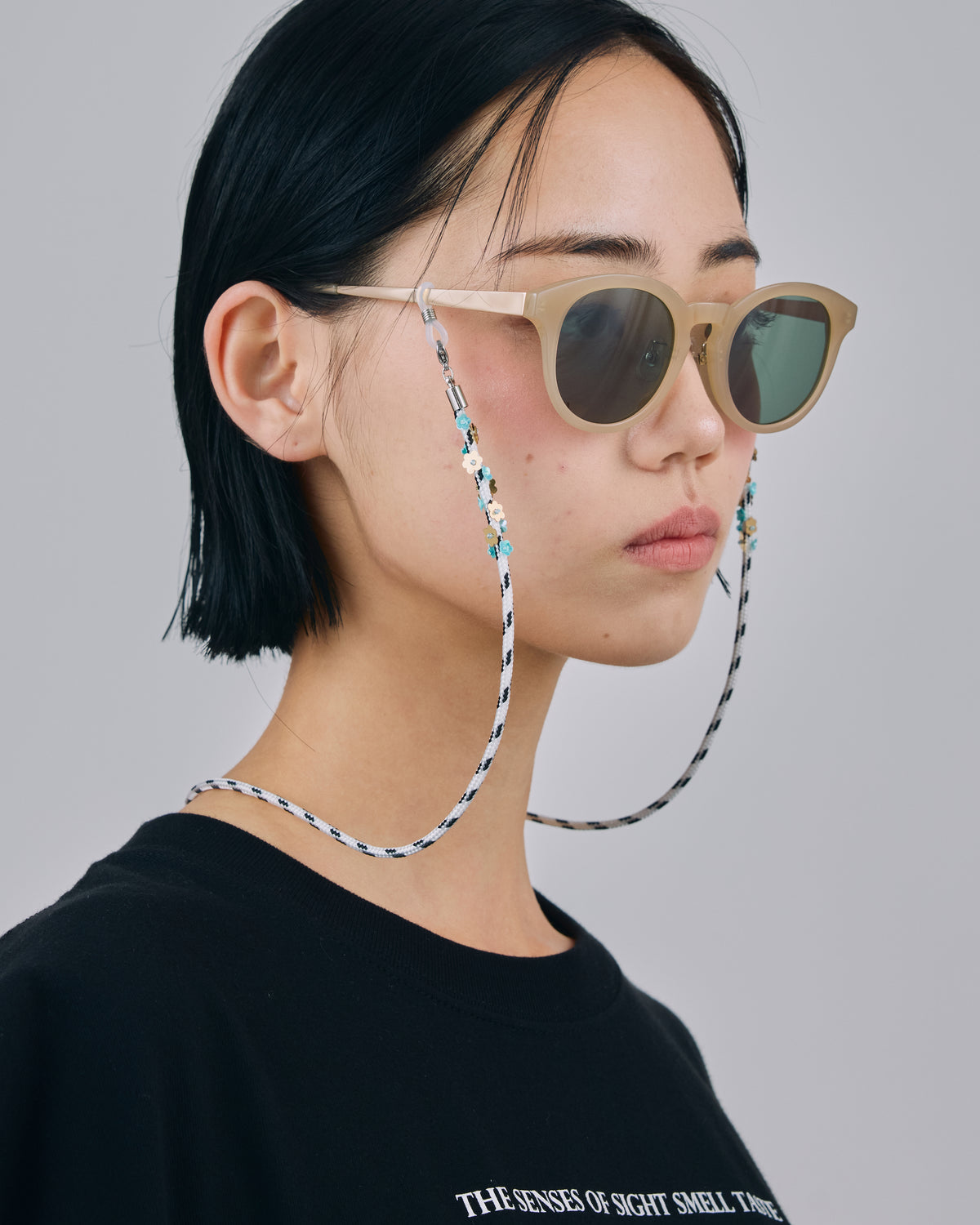 METAL ARM SUNGLASS (BEIGE)