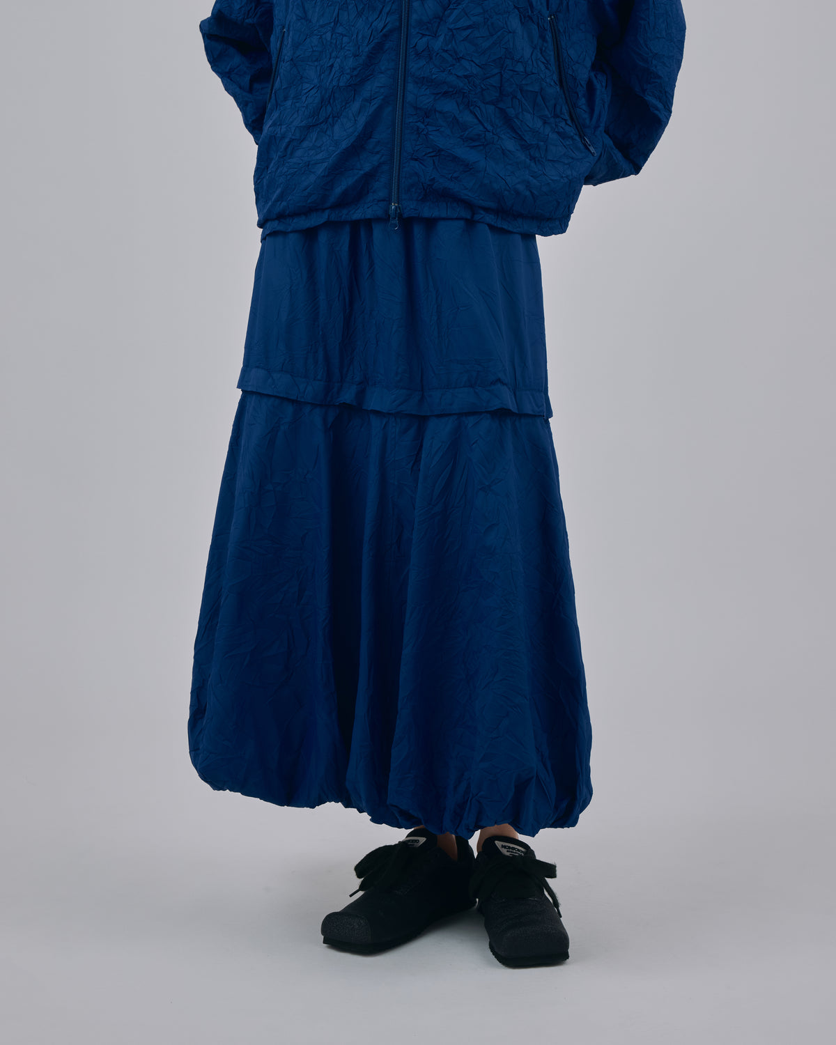 2WAY CRINKLE SKIRT (NAVY)