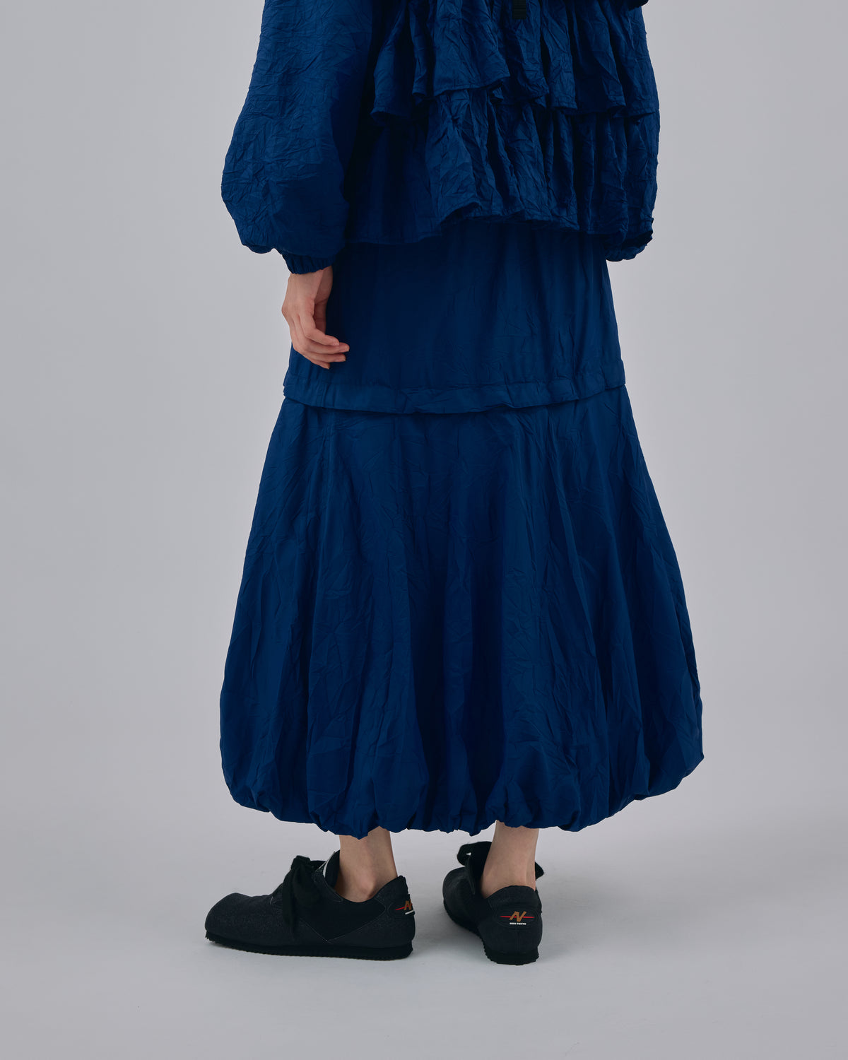 2WAY CRINKLE SKIRT (NAVY)