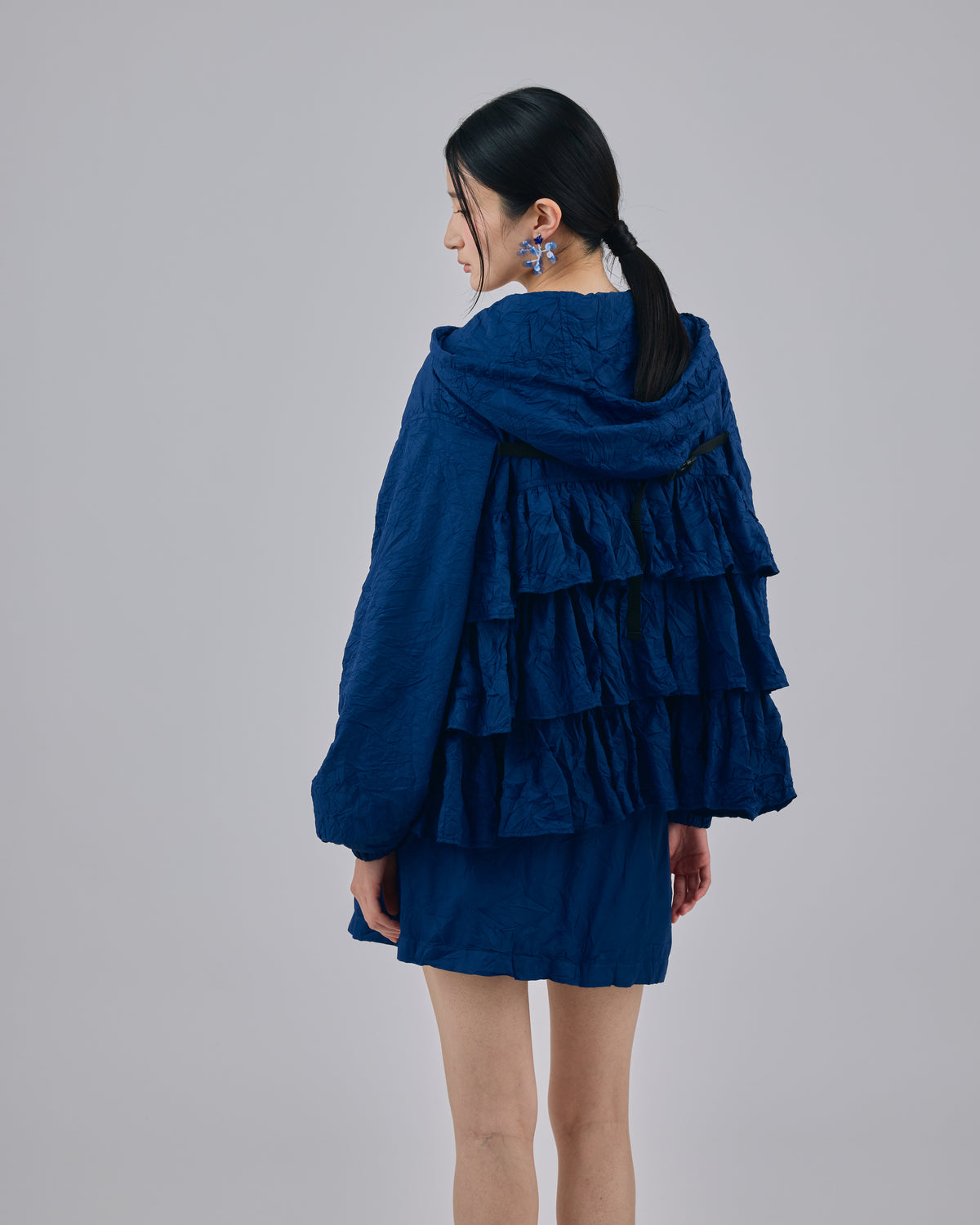2WAY CRINKLE SKIRT (NAVY)