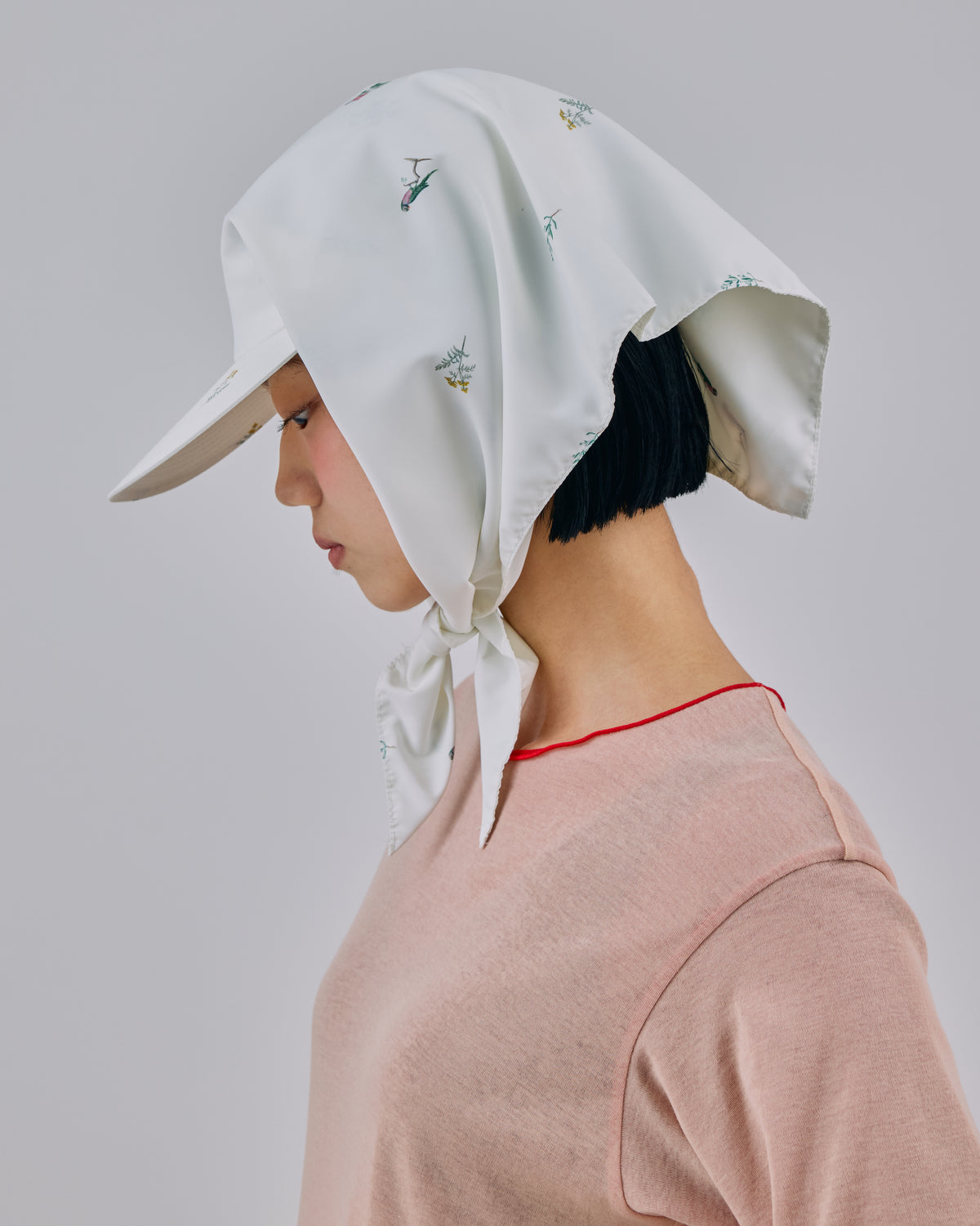 PRINT STOLE CAP (WHITE)