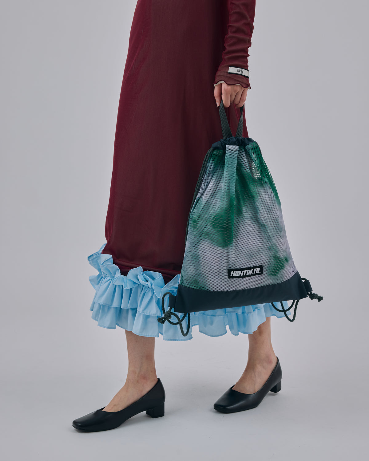 PRINT MESH KNAPSACK (GREEN)