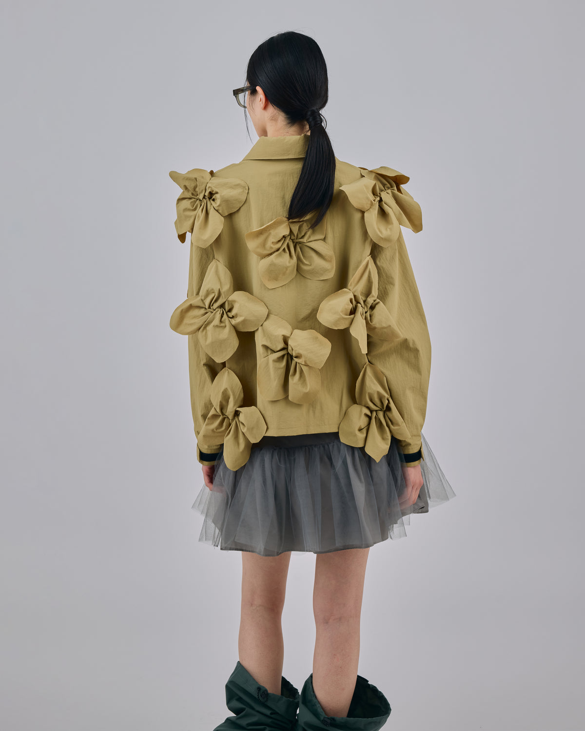 FLOWER TECH BLOUSON (BEIGE）
