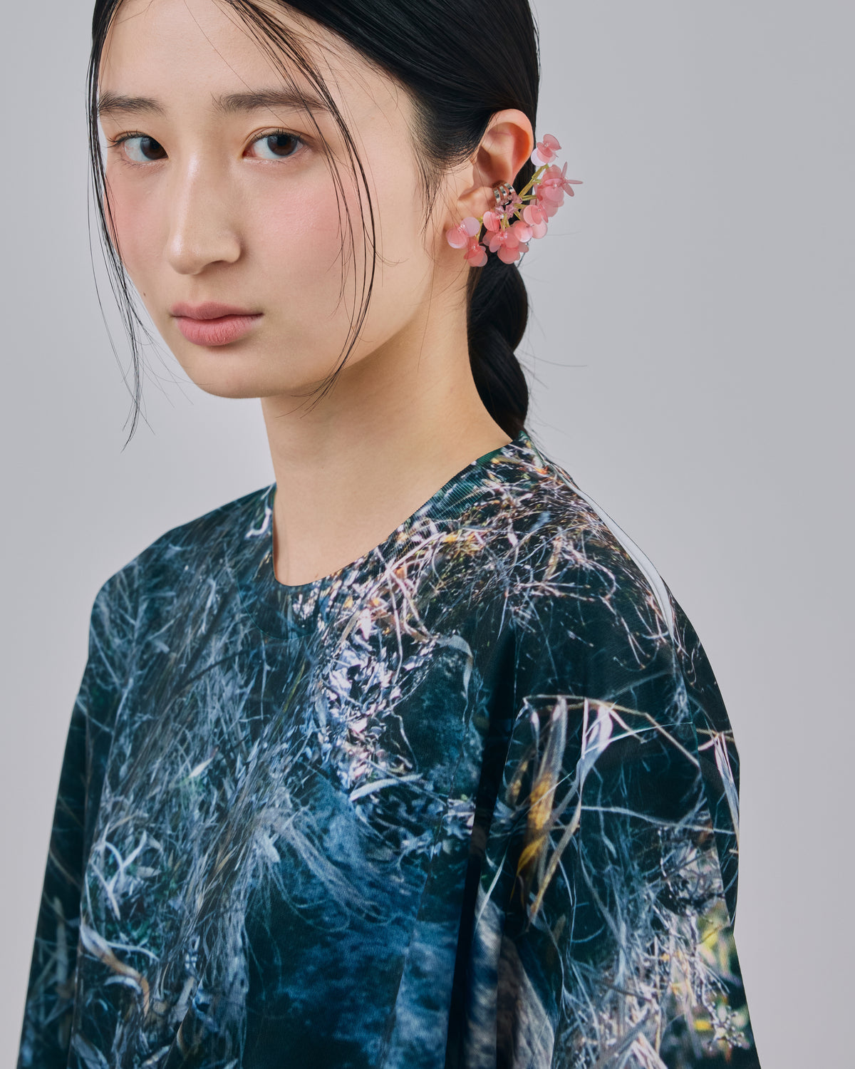 BLOOMING EAR CUFF (PINK)