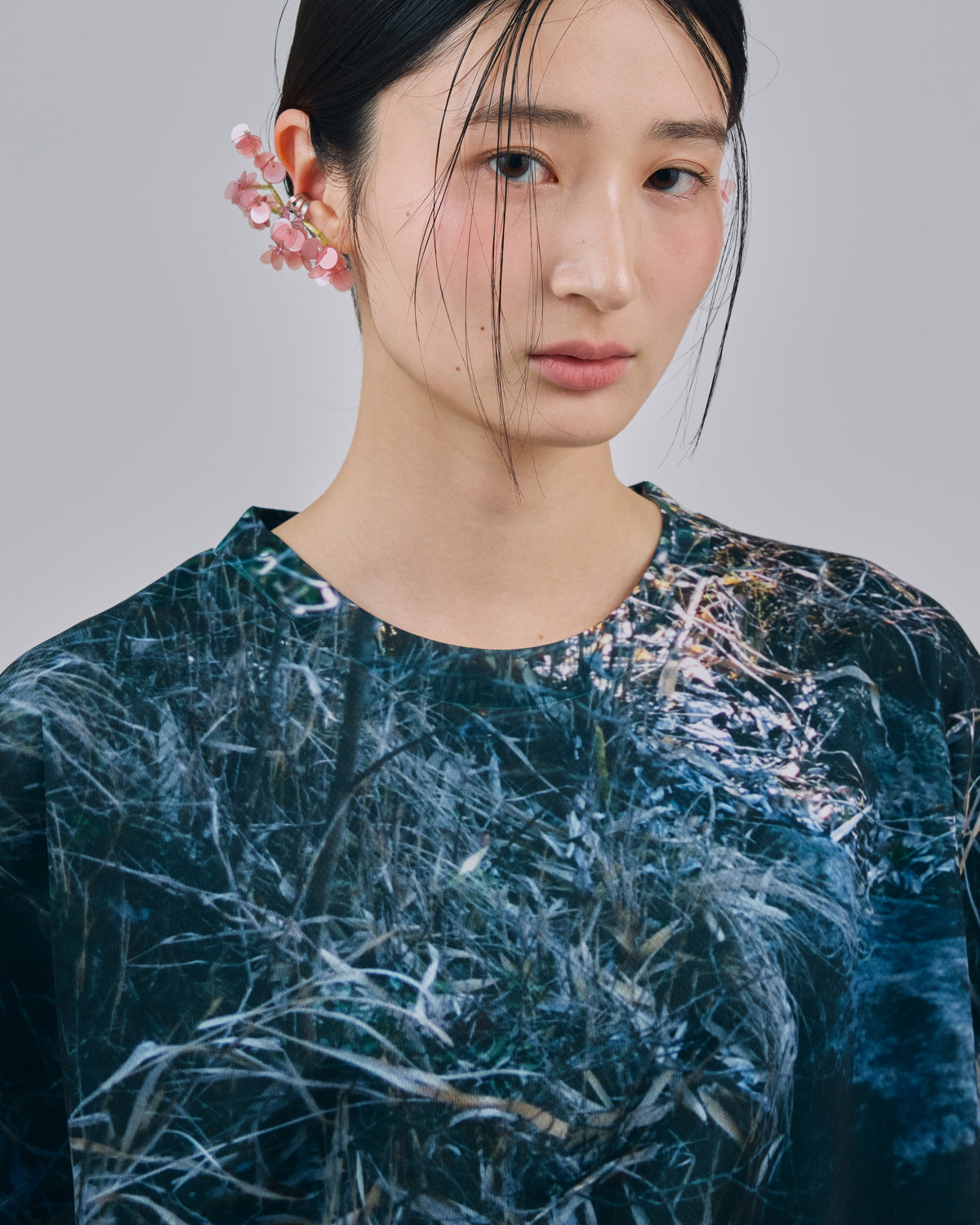 BLOOMING EAR CUFF (PINK)