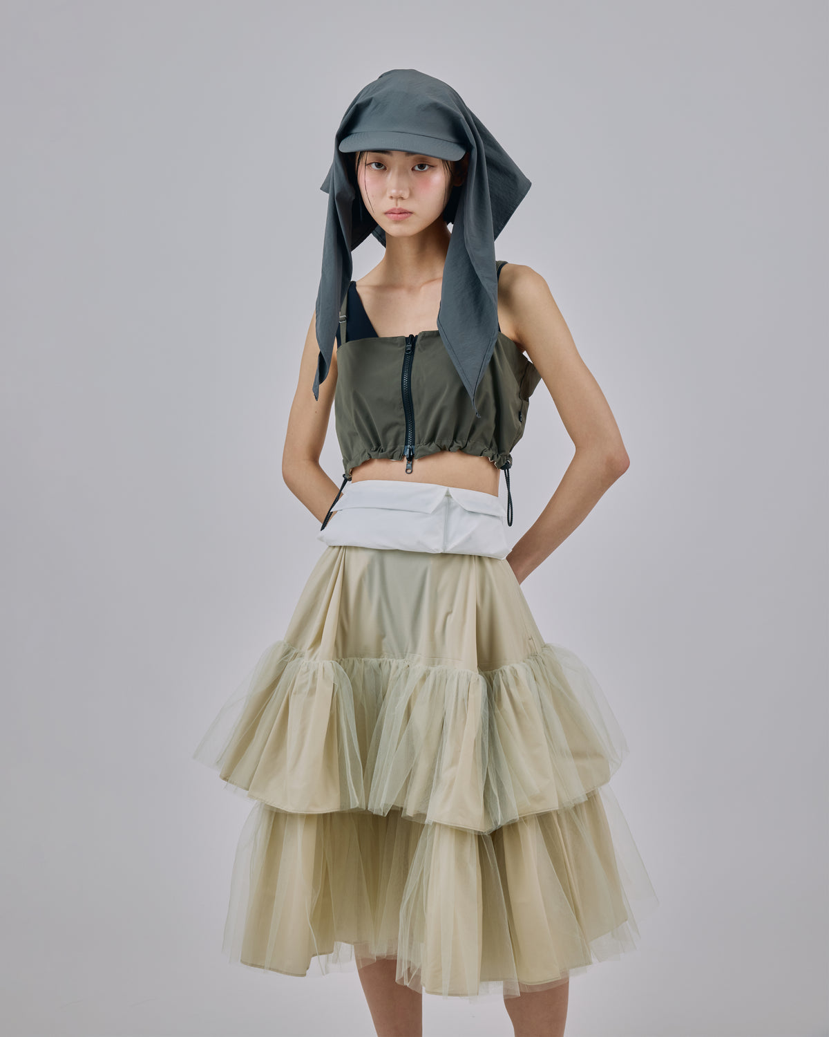3WAY TULE TIERED SKIRT (L.YELLOW)
