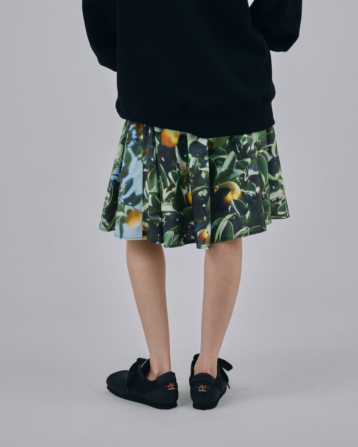 PRINT RIBBON SHORTS (LEMON)