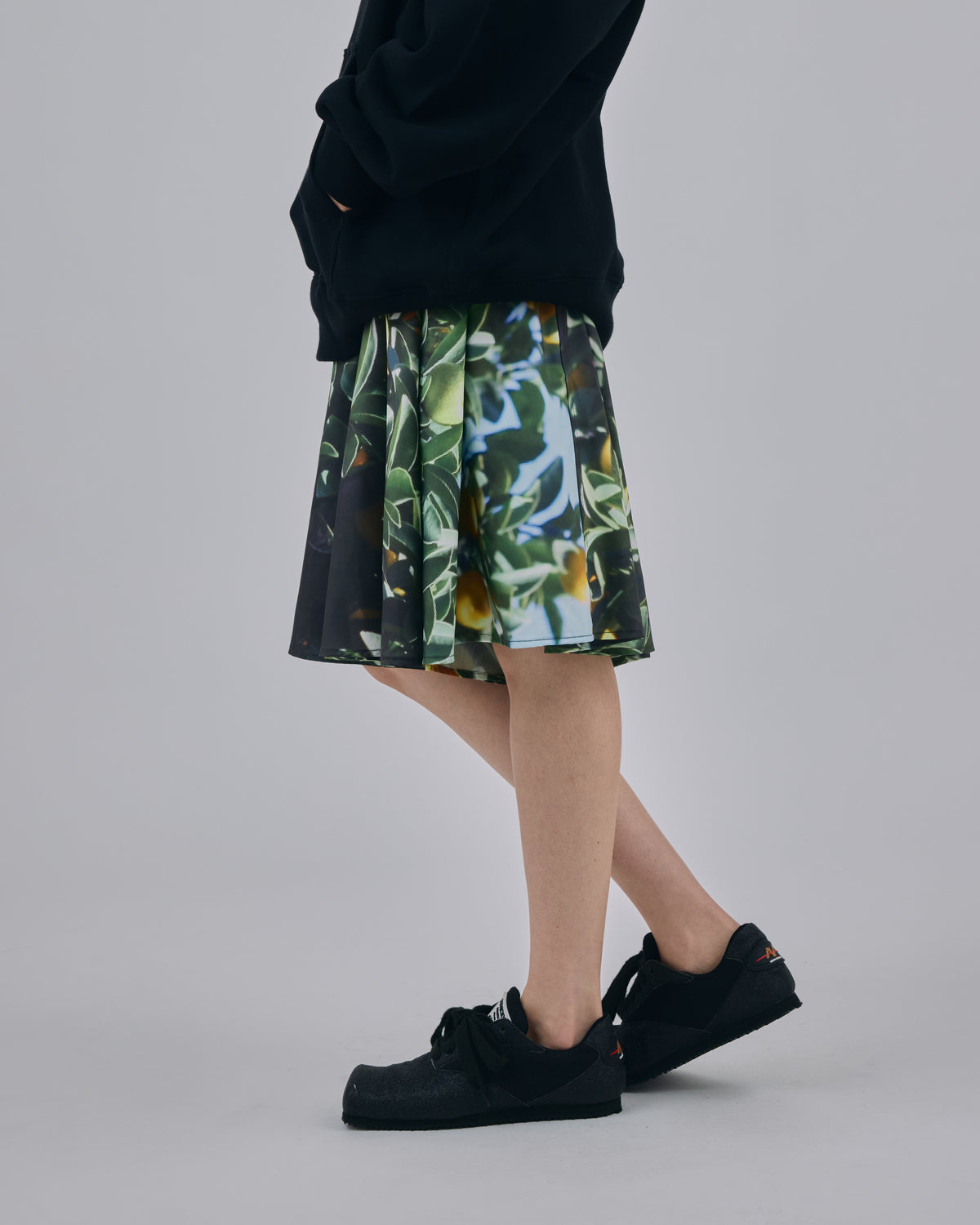 PRINT RIBBON SHORTS (LEMON)