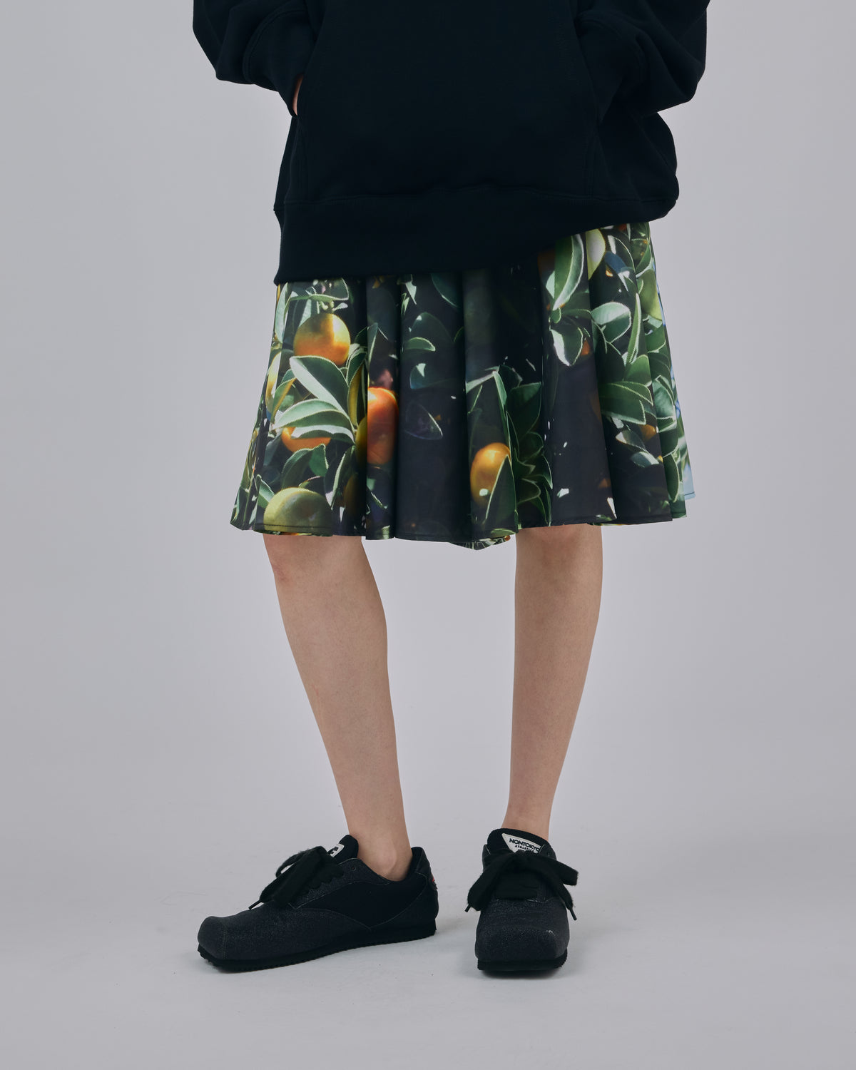 PRINT RIBBON SHORTS (LEMON)