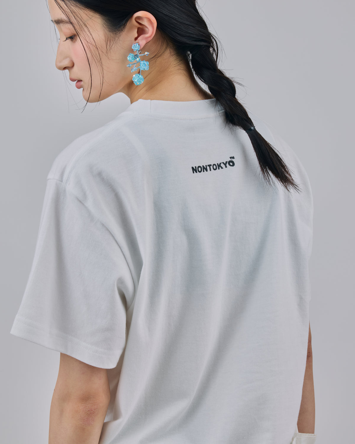 FLOWER BRANCH EARRINGS (BLUE)