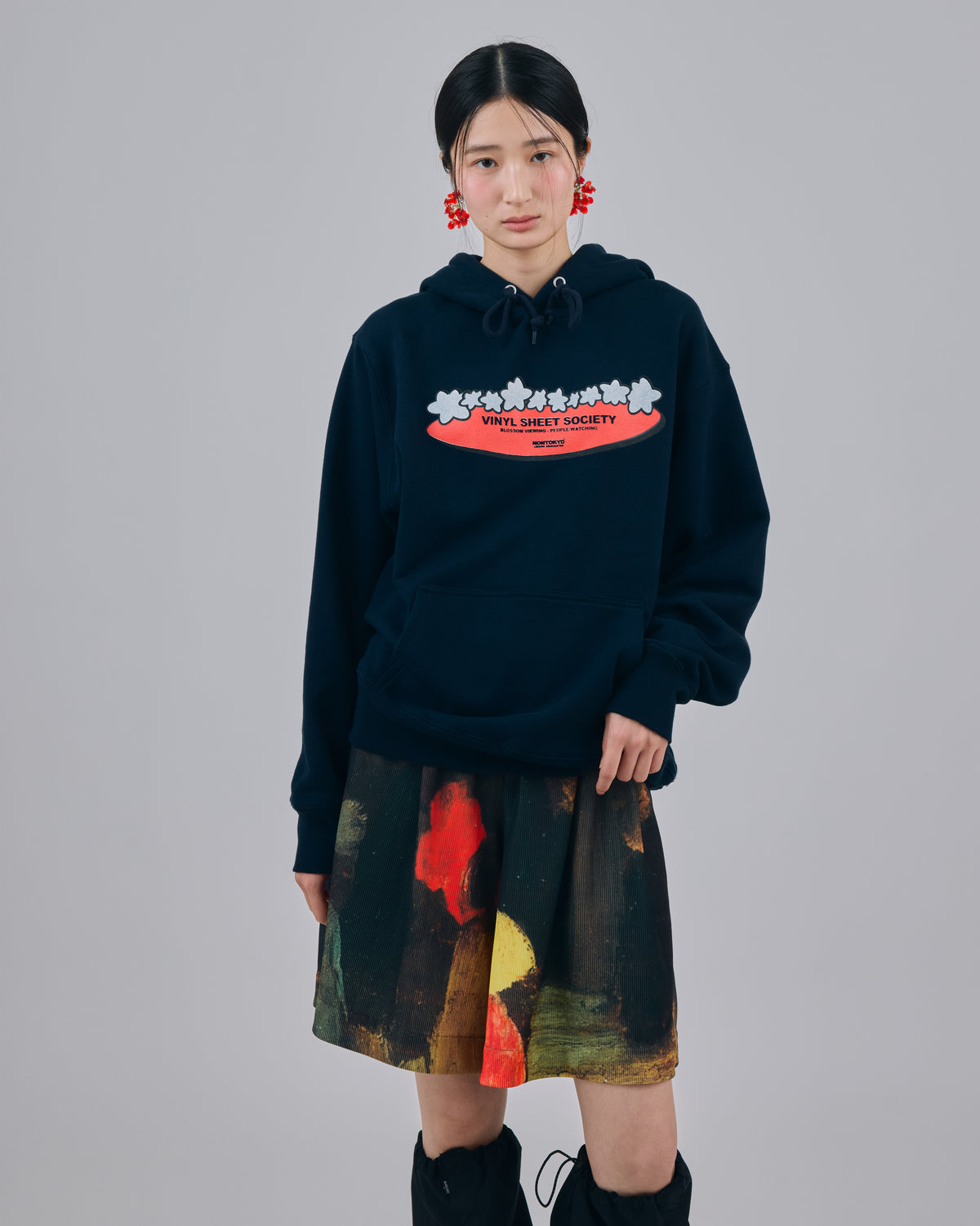 PRINT RIB WIDE SHORTS (ART)