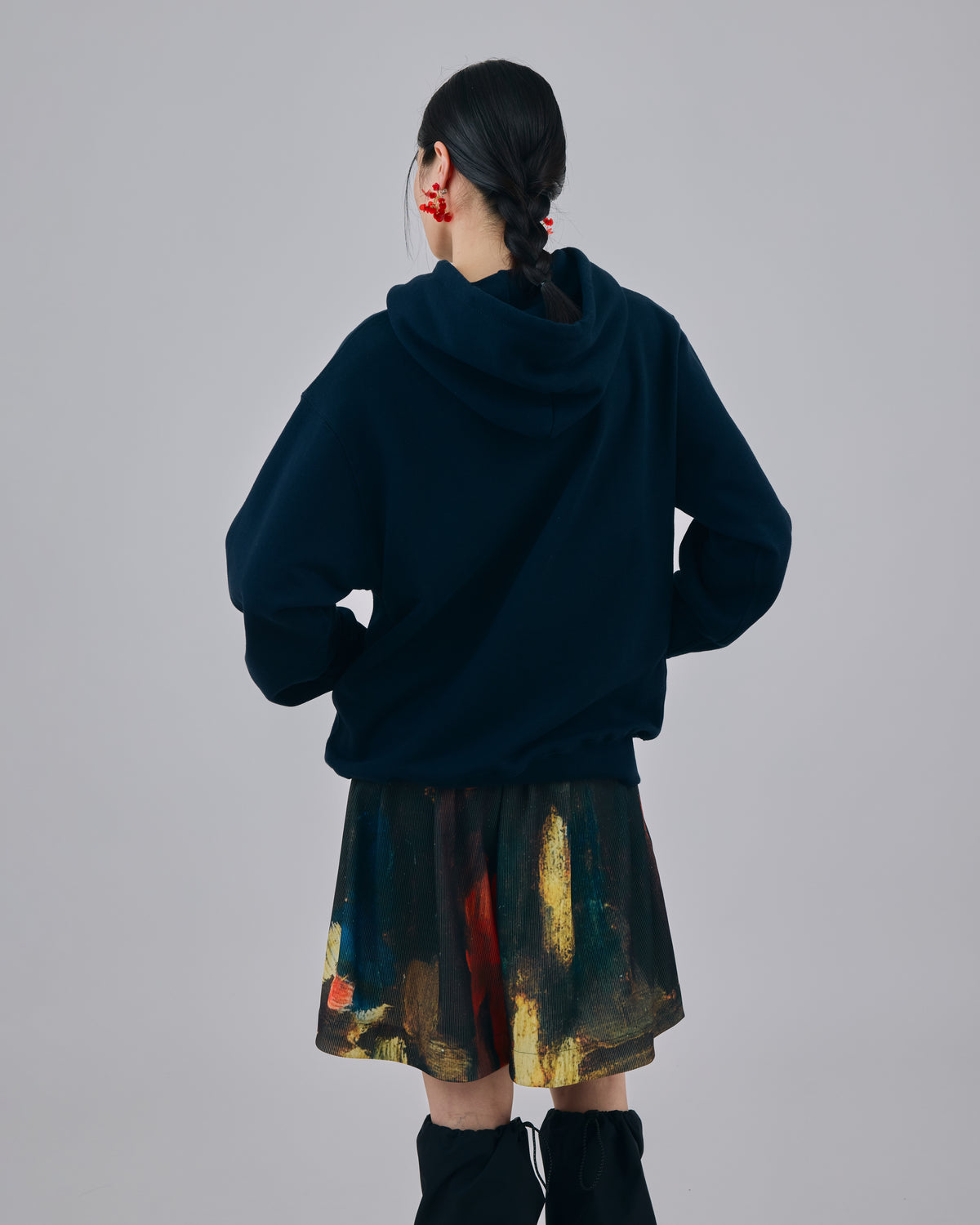 PRINT RIB WIDE SHORTS (ART)