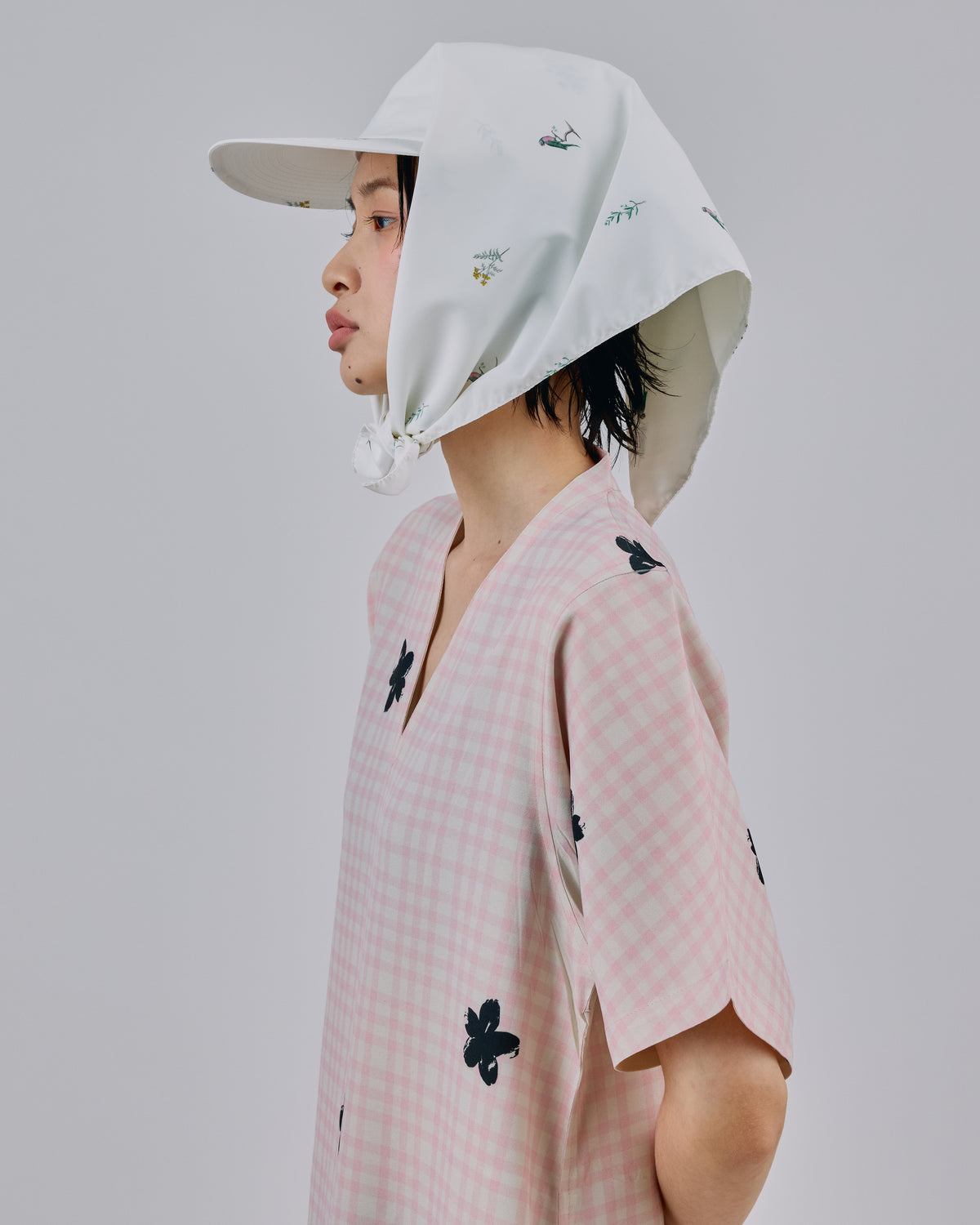 PRINT STOLE CAP (WHITE)