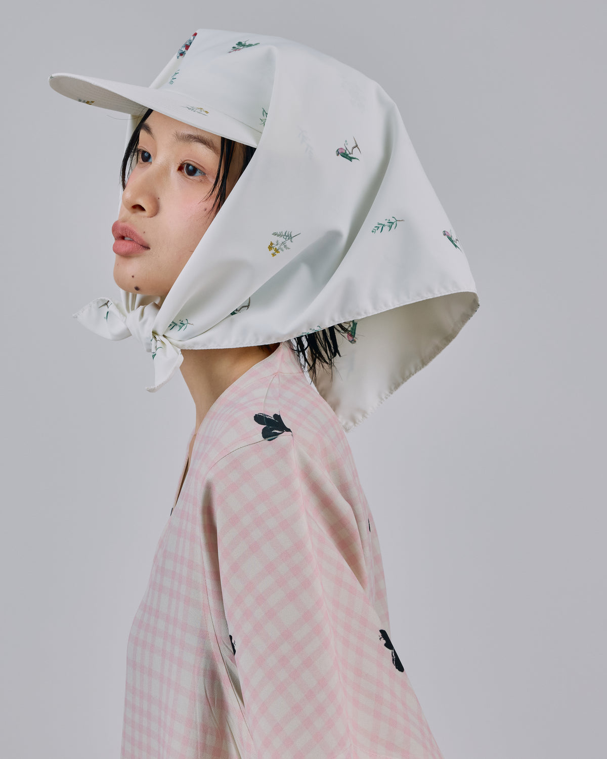 PRINT STOLE CAP (WHITE)