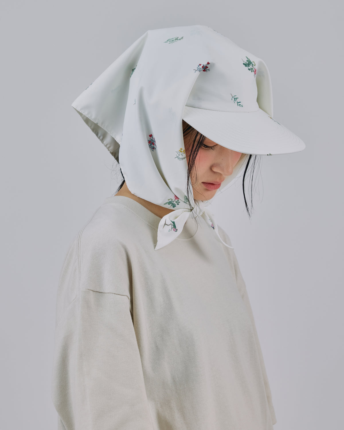 PRINT STOLE CAP (WHITE)