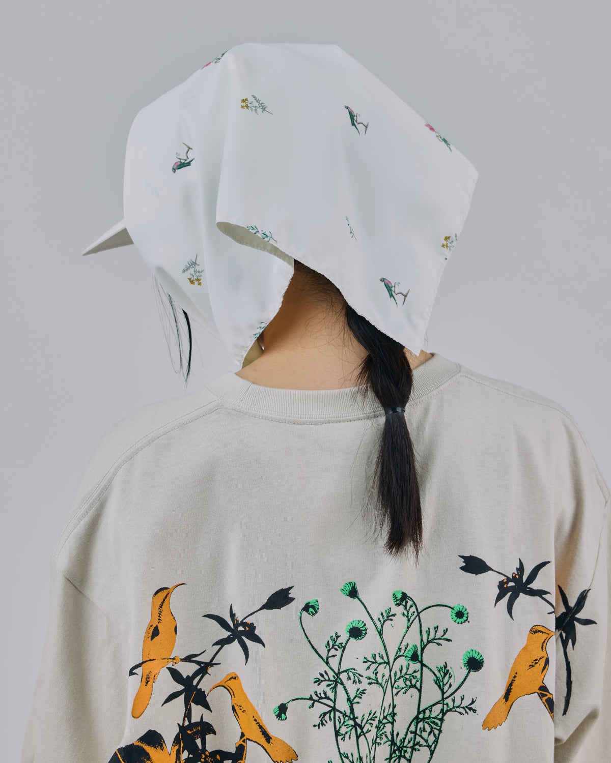 PRINT STOLE CAP (WHITE)