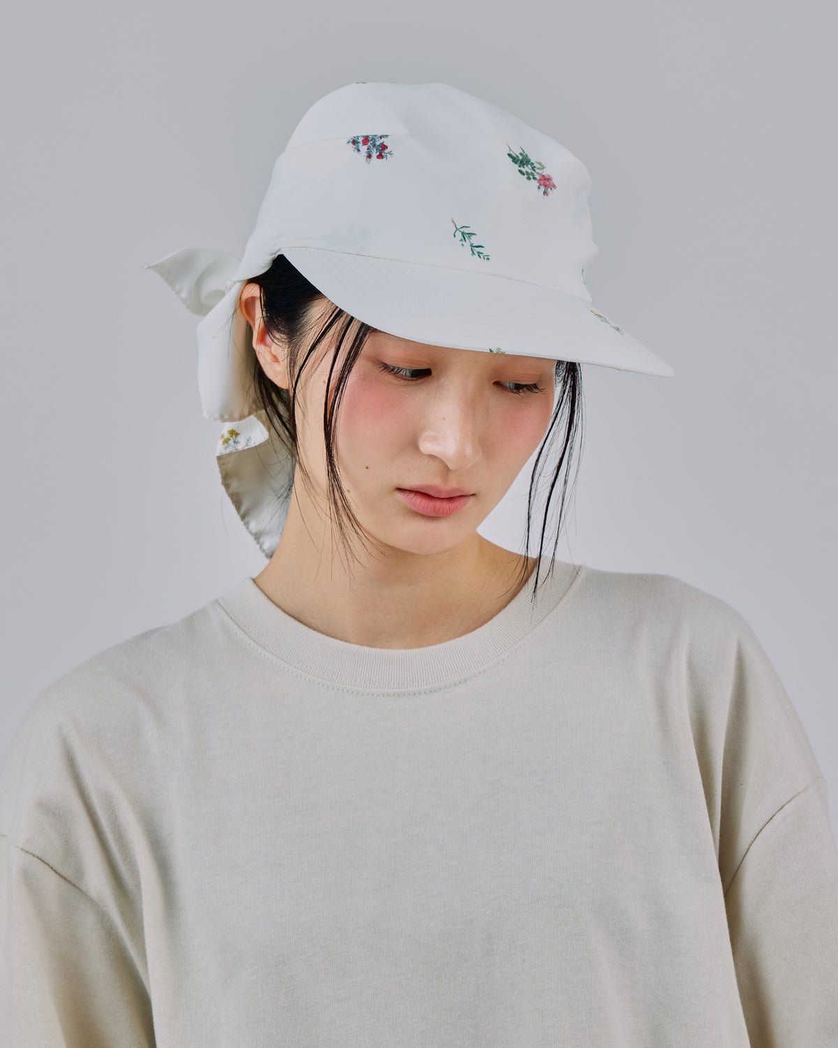 PRINT STOLE CAP (WHITE)