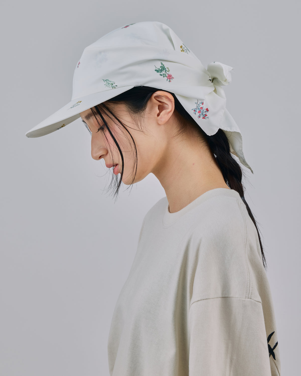 PRINT STOLE CAP (WHITE)