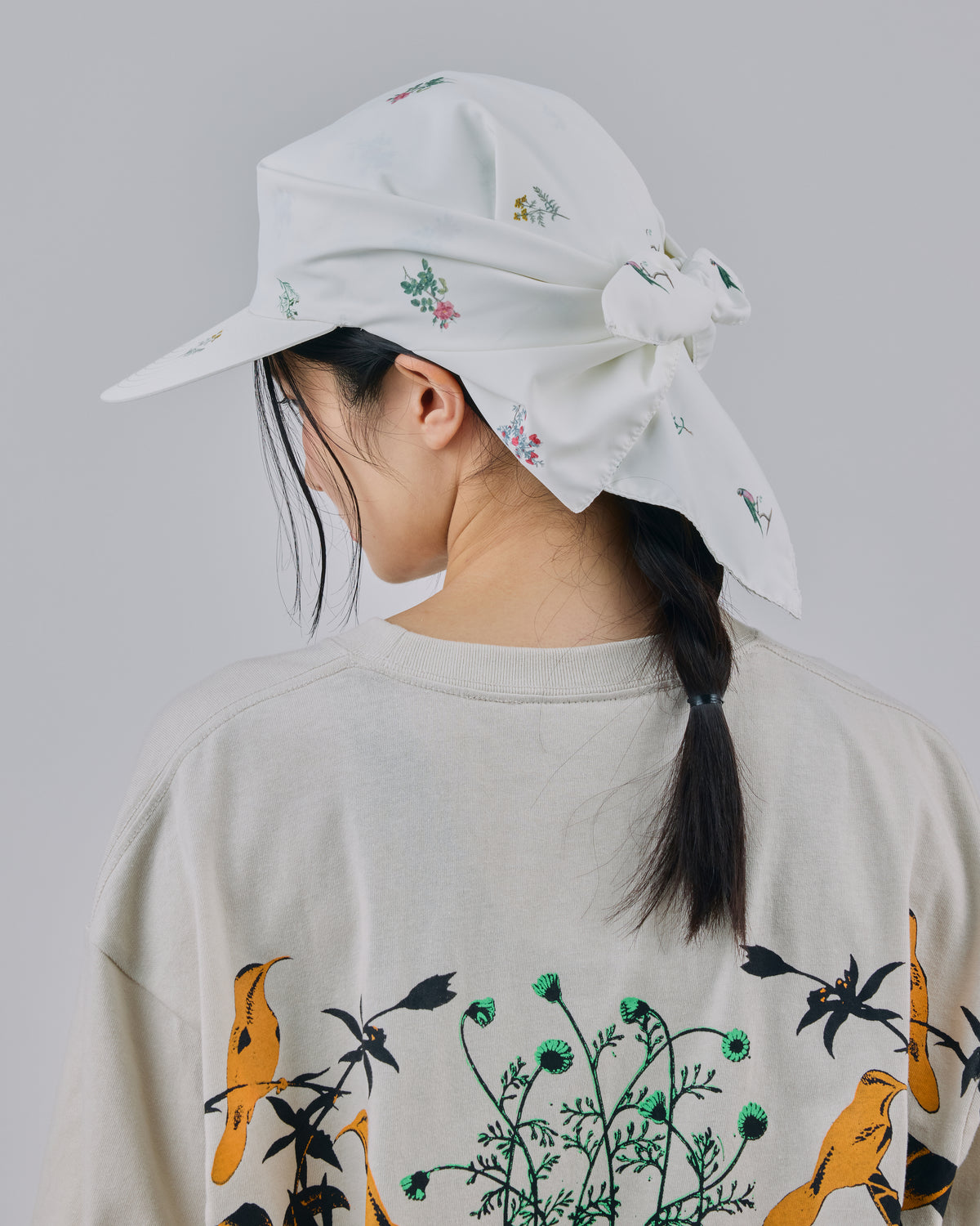 PRINT STOLE CAP (WHITE)