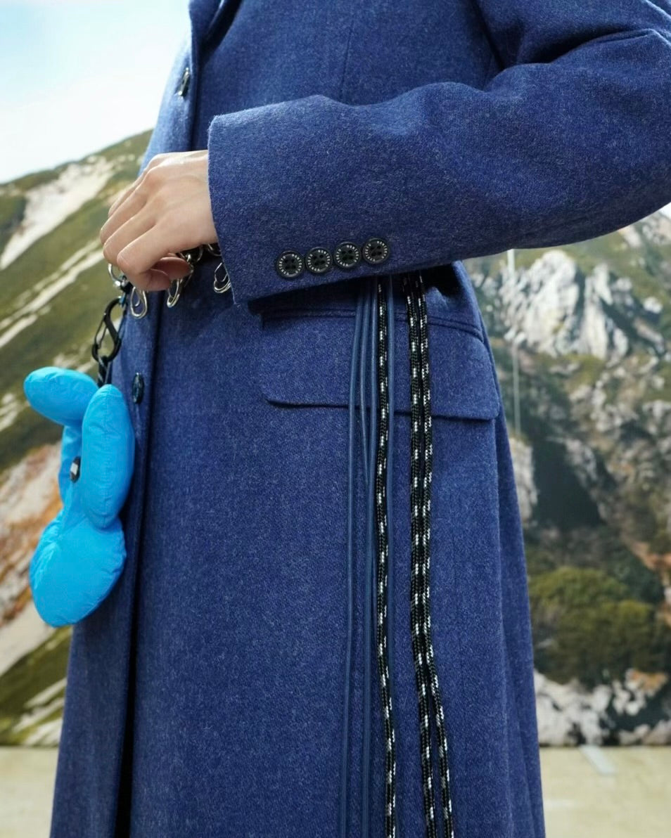 LONG CHESTER COAT (BLUE)