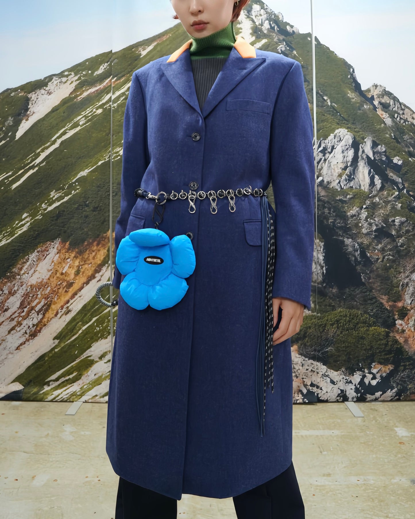 LONG CHESTER COAT (BLUE)