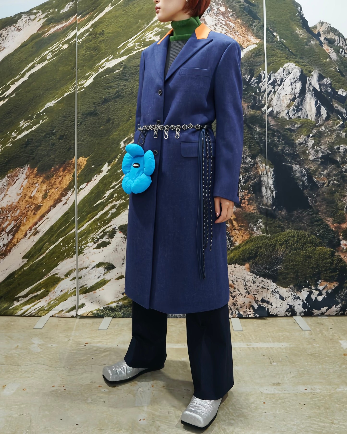 LONG CHESTER COAT (BLUE)