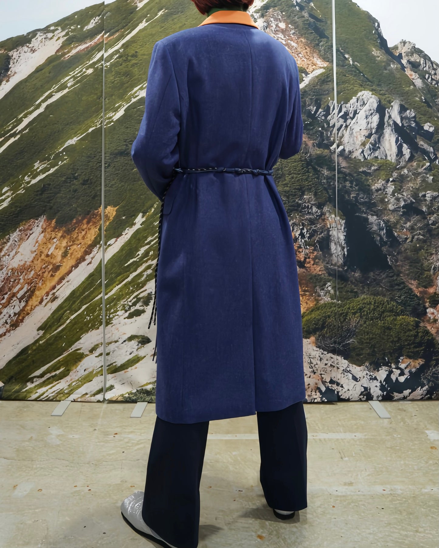 LONG CHESTER COAT (BLUE)