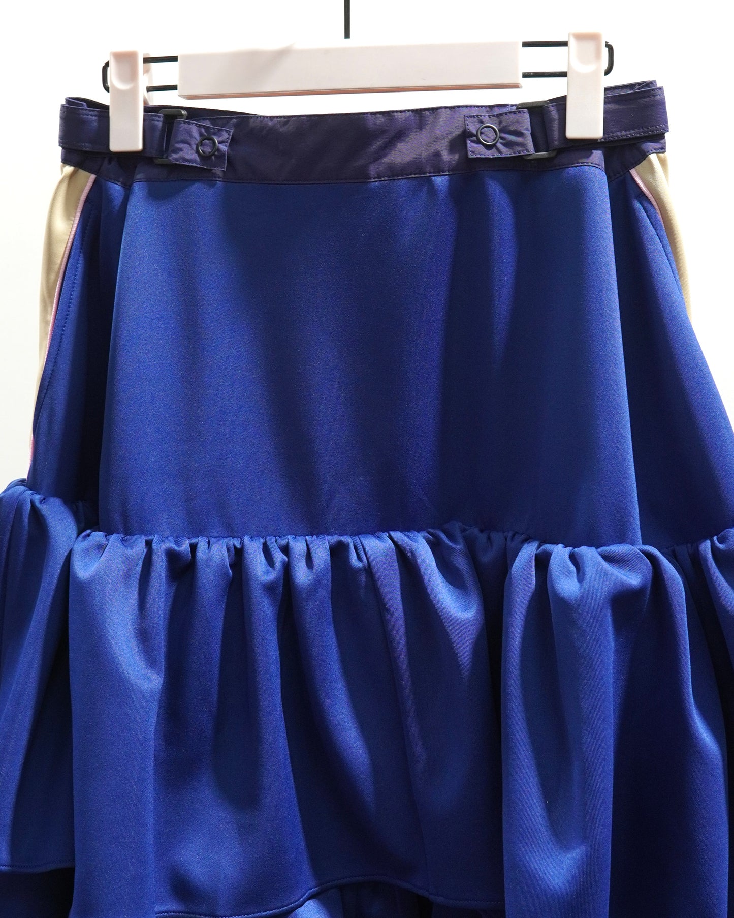 JERSEY TIERED SKIRT (BLUE)