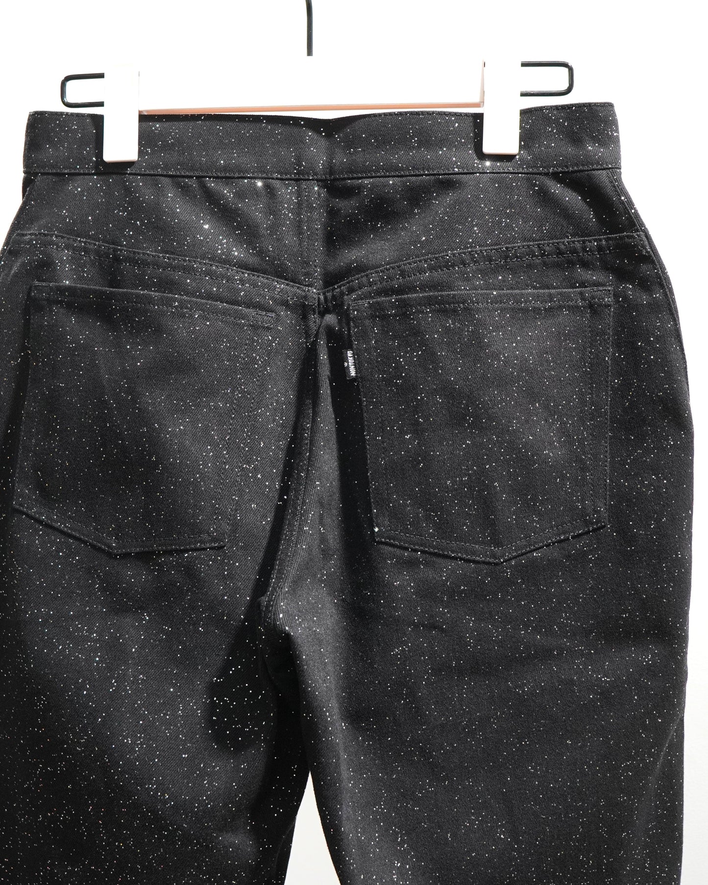 LAME DENIM PANTS (BLACK)