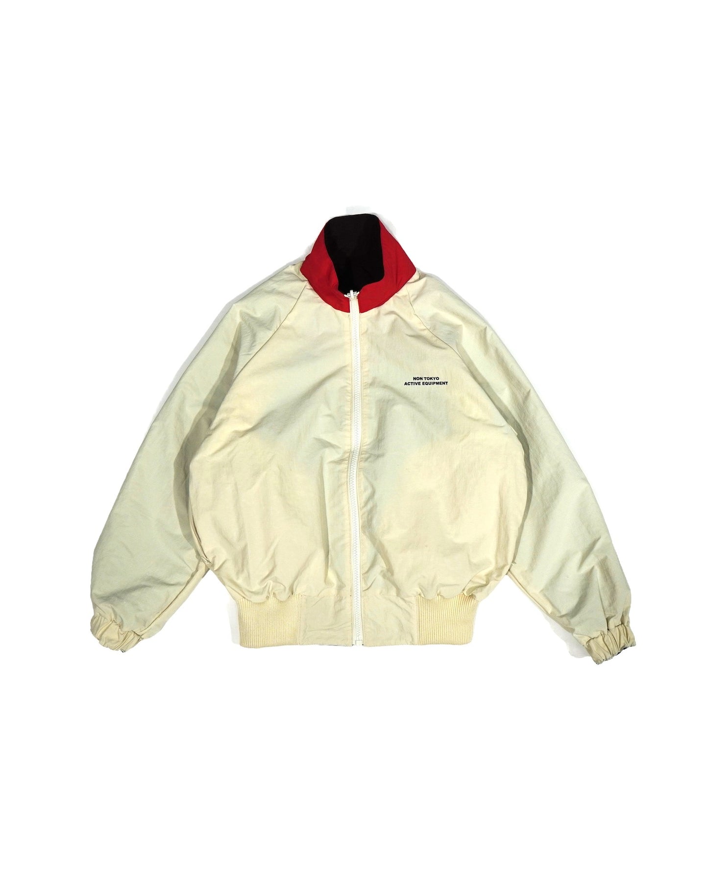 REVERSIBLE SWITCHING BLOUSON & SCARF (BROWN x IVORY)
