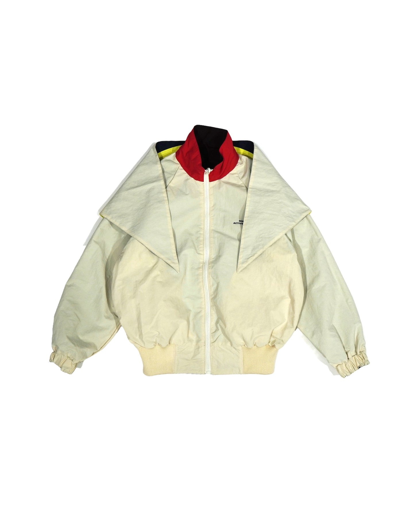 REVERSIBLE SWITCHING BLOUSON & SCARF (BROWN x IVORY)