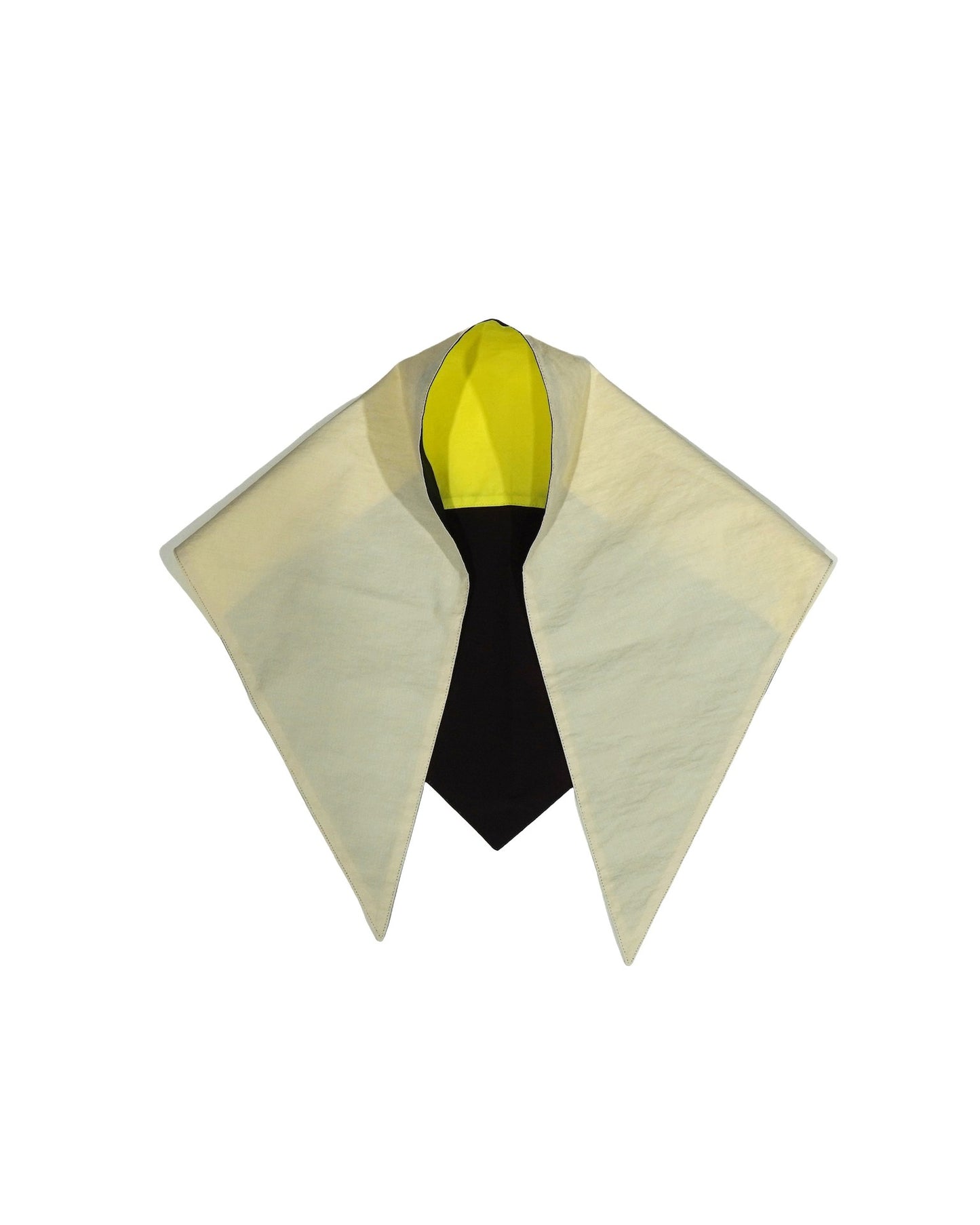 REVERSIBLE SWITCHING BLOUSON & SCARF (BROWN x IVORY)