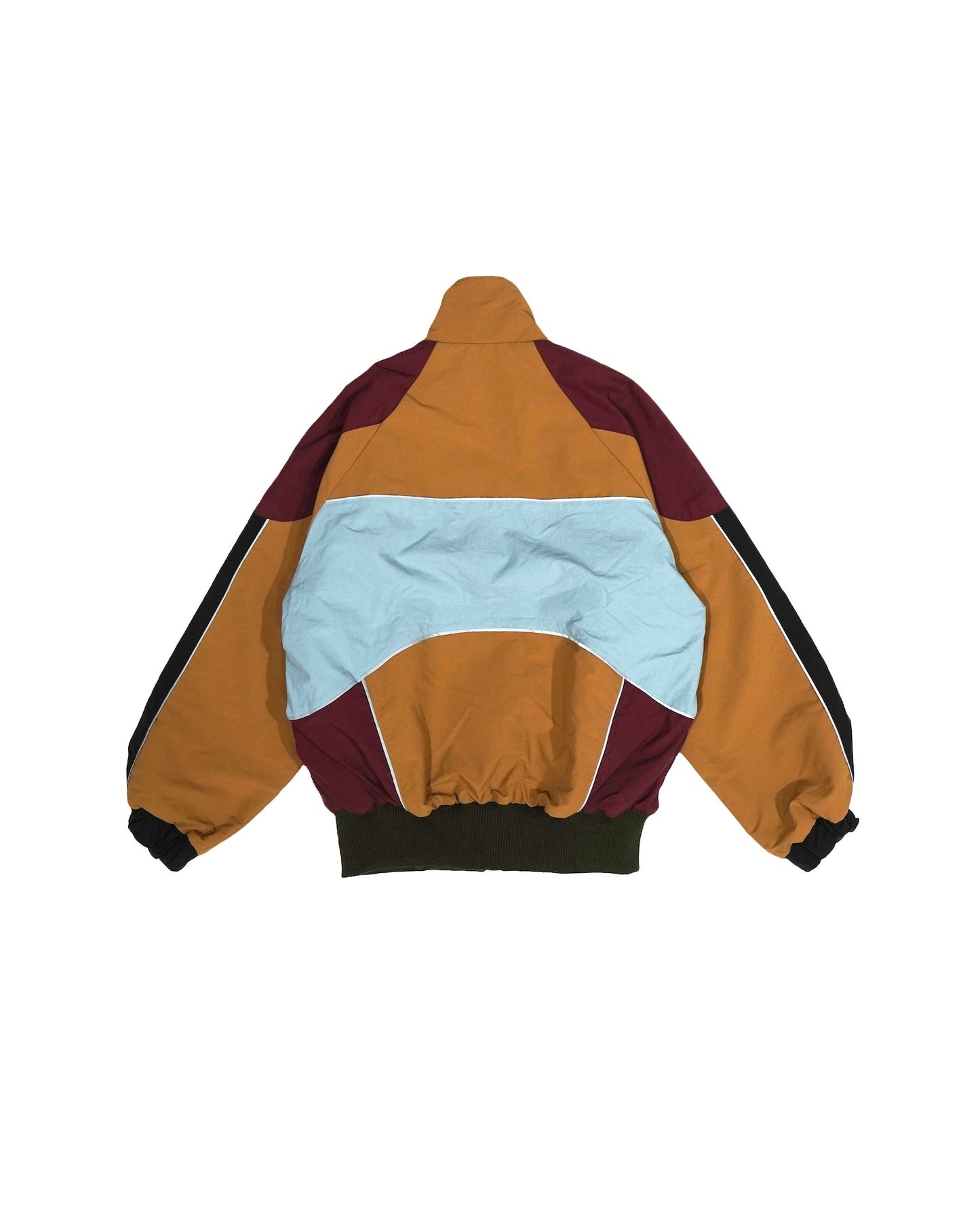 REVERSIBLE SWITCHING BLOUSON & SCARF (MUSTARD  x KHAKI)