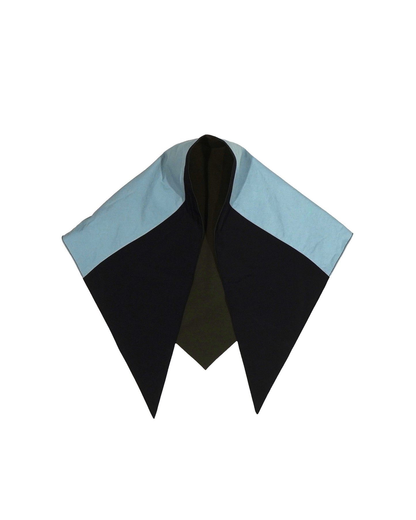 REVERSIBLE SWITCHING BLOUSON & SCARF (MUSTARD  x KHAKI)